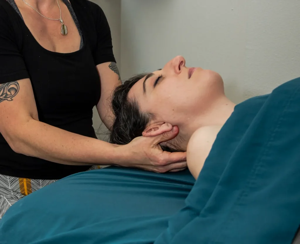 Calm Chiropractic and Wellness neck massage